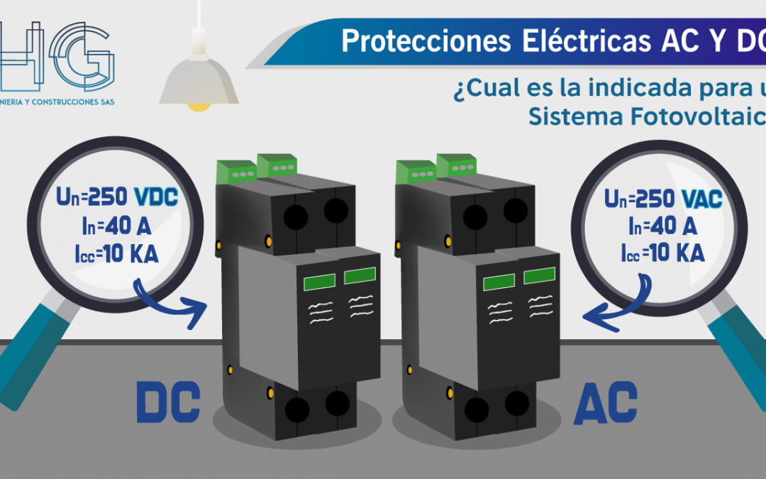 Protecciones eléctricas AC y DC ¿Cuál es la indicada para un sistema solar fotovoltaico?